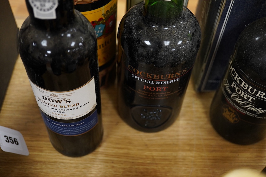 A collection of various alcoholic drinks to include port, rum, Madeira etc. Condition - fair, storage history unknown